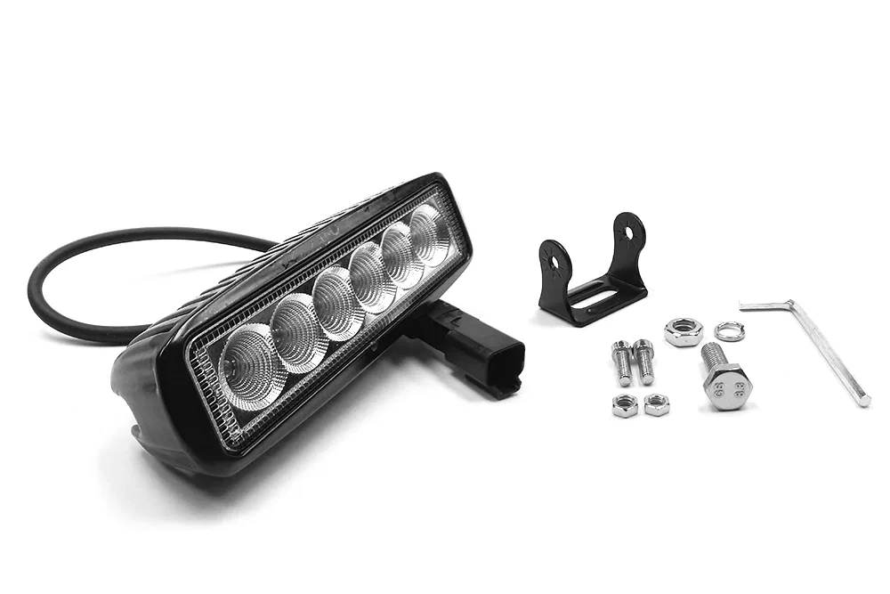 72006 – SOUTHERN TRU Light Bar, LED Bulb 6 Inch Length Straight Single Row 6 Clear LED 3 Watt Bulb 18 Watt/ 1.5 Amp D...